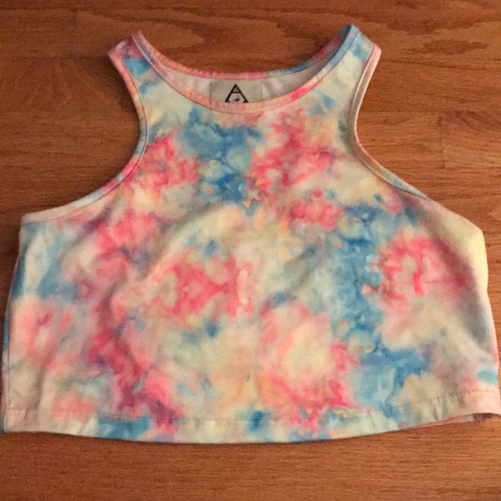 UNIF cropped tie-dye top!